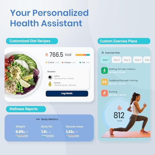 Bluetooth smart scale for body weight in blue — photo 5