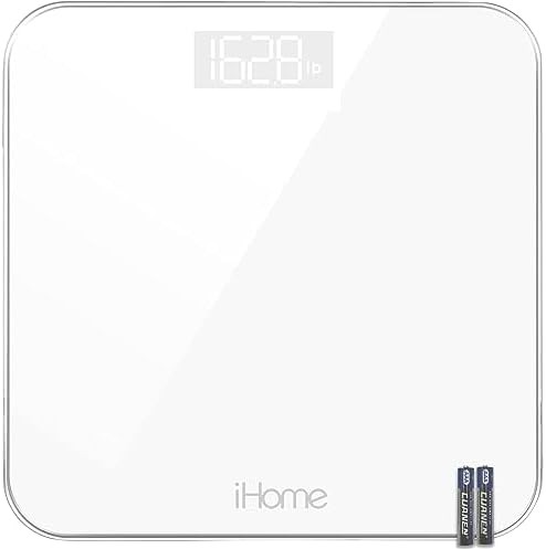 White digital scale for body weight