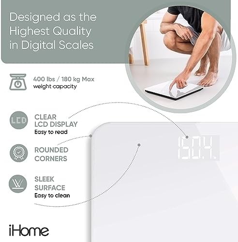 White digital scale for body weight — photo 4