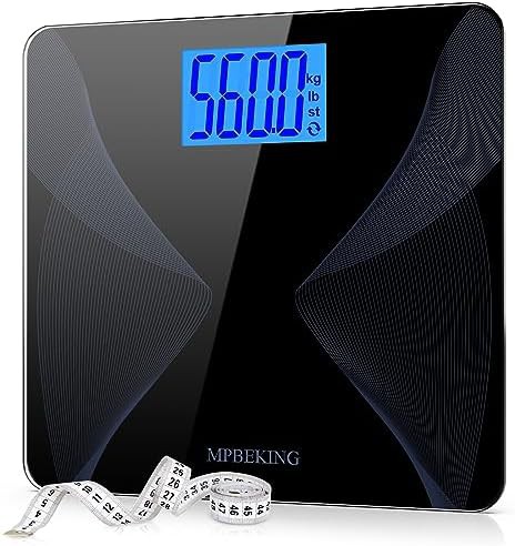 High capacity black scale with tape measure