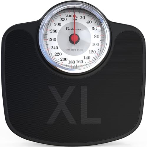 Oversize platform analog scale with wide base