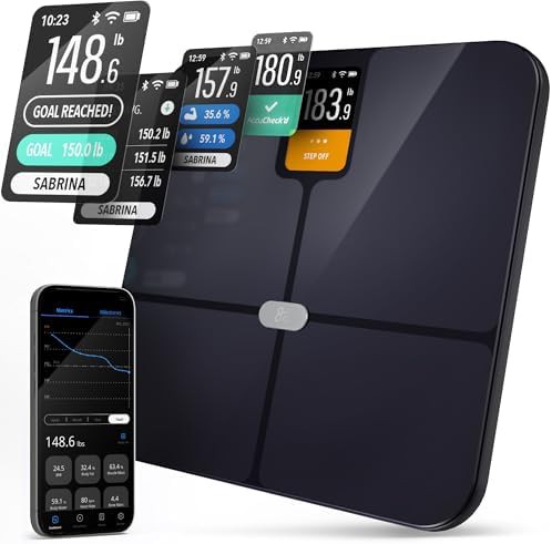 Smart WiFi and Bluetooth Body Composition Scale
