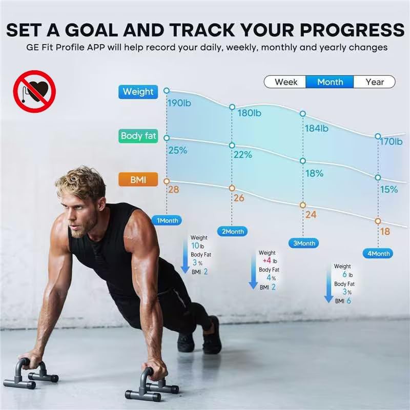 Smart body composition scale with 11.8 inch platform — photo 4
