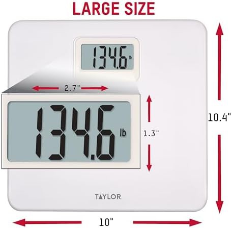 Taylor digital bathroom scale with white platform — photo 4