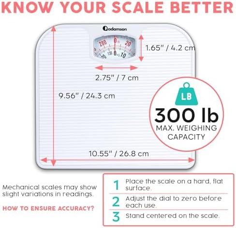 Standard analog 300 lb weight scale — photo 4