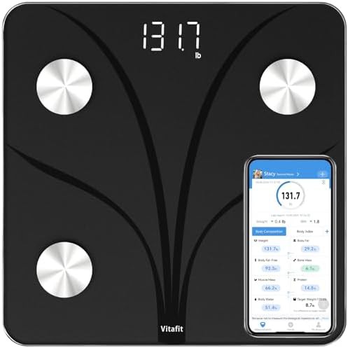 Black Smart Body Composition Scale 400lb