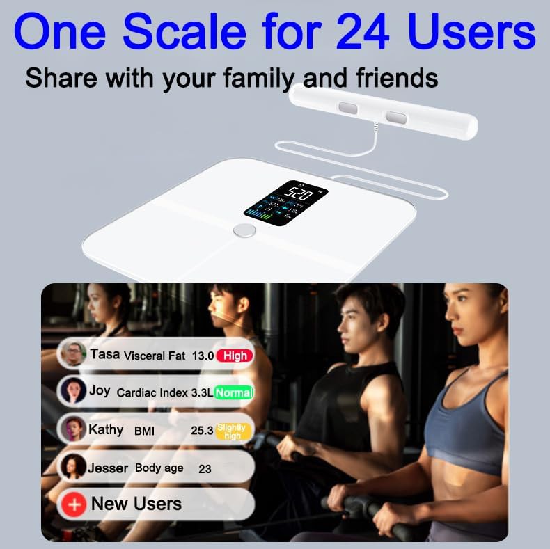White Eight Electrode Smart BMI Scale — photo 4