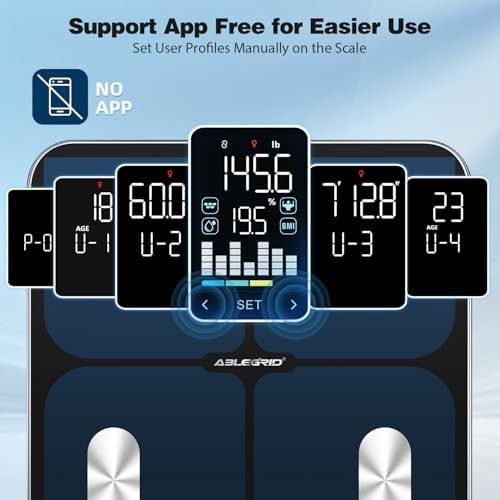 Digital body fat scale with app-free mode — photo 3