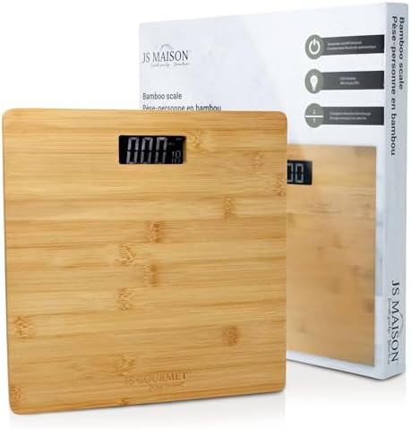 Wooden Bamboo Digital Bathroom Scale