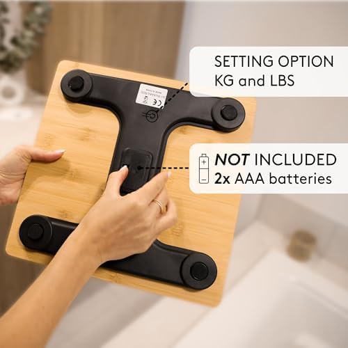 Wooden Bamboo Digital Bathroom Scale — photo 4