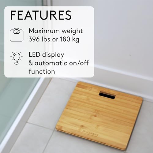 Wooden Bamboo Digital Bathroom Scale — photo 5