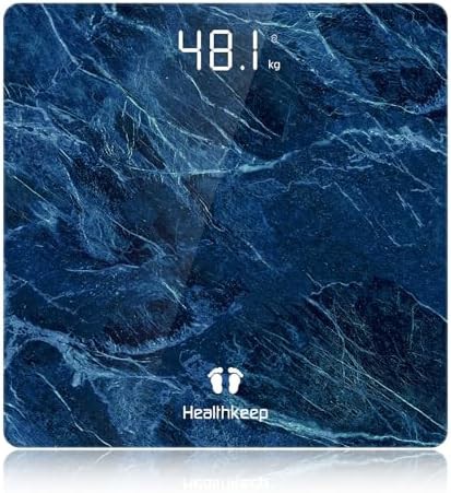 Slim Digital Scale in Marble Blue