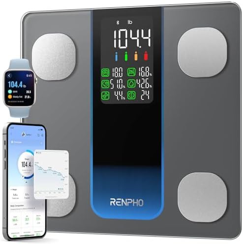 Smart body fat scale with 7-in-1 display