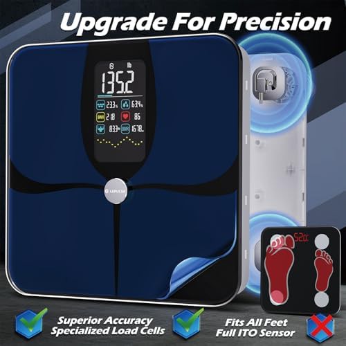Lepulse USB rechargeable BMI smart weight scale — photo 3
