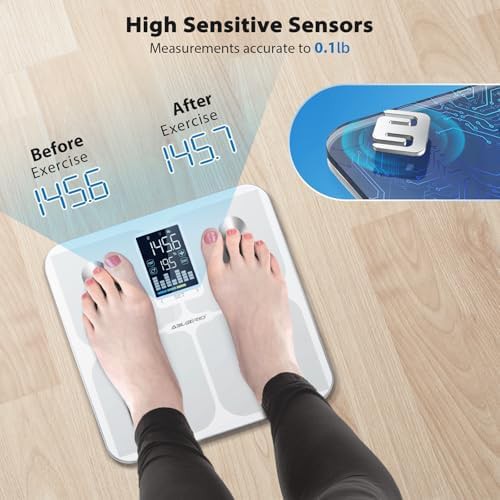 Digital body fat scale with LED column trend display — photo 5