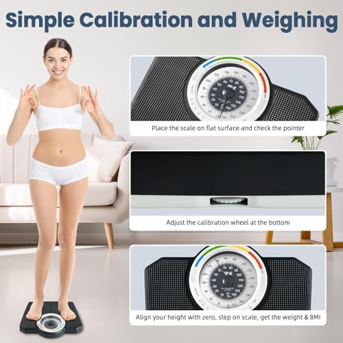 Tipre analog mechanical bathroom dial scale — photo 4