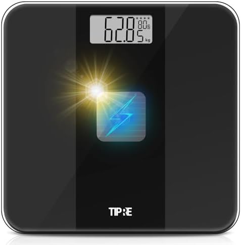 Tipre solar powered electronic bathroom scale