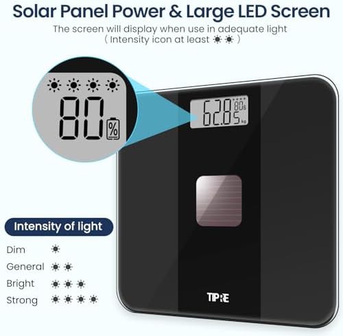 Tipre solar powered electronic bathroom scale — photo 4