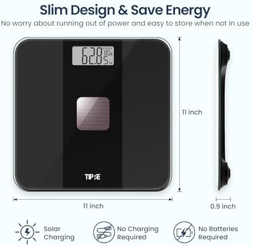 Tipre solar powered electronic bathroom scale — photo 5