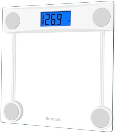 Blue Backlit Glass Digital Scale