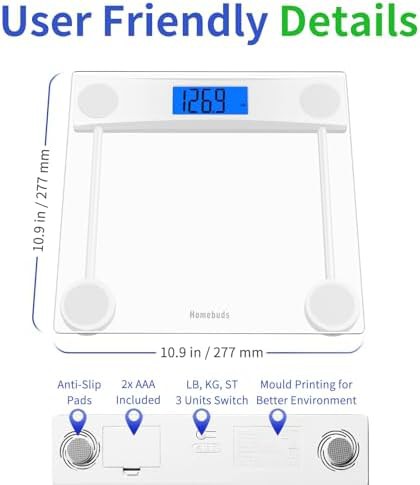 Blue Backlit Glass Digital Scale — photo 4