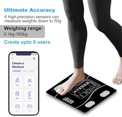 Digital body fat and BMI scale black — photo 5