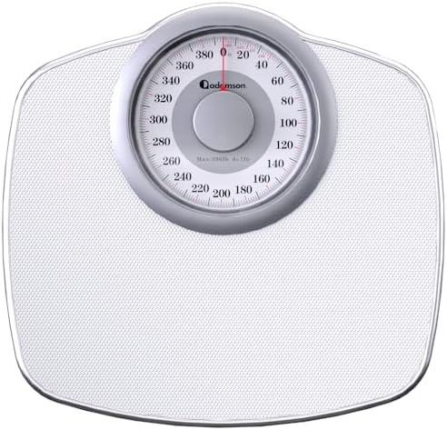 Full white analog 400 lb scale