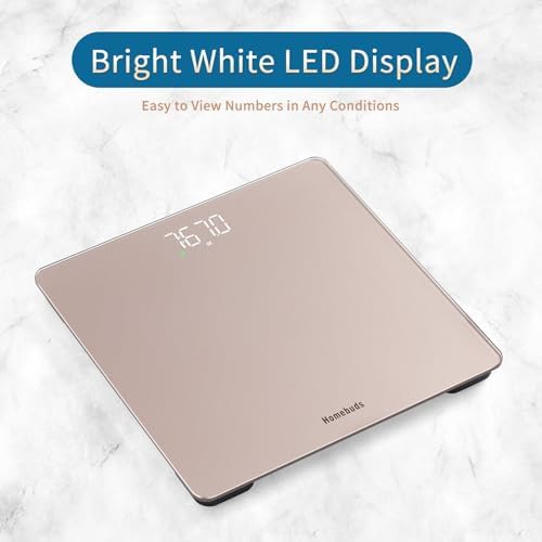 Rose gold digital scale with white LED — photo 4