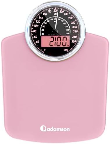 Pink Digital Backlit Bathroom Scale