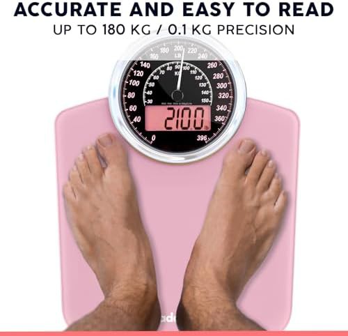 Pink Digital Backlit Bathroom Scale — photo 5
