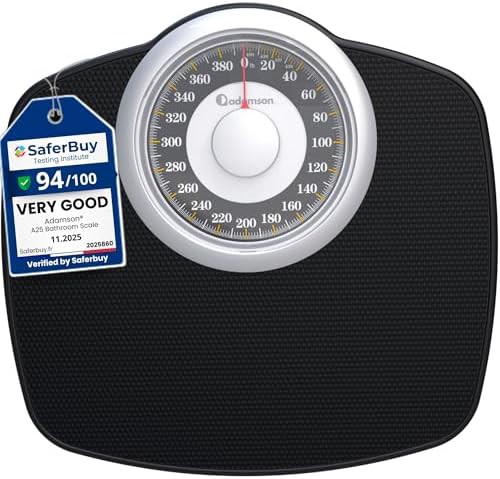 Gold trim analog scale with 400 lb capacity