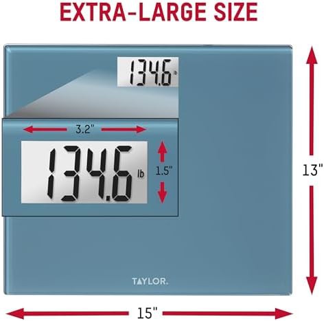 Taylor digital scale with extra wide glass platform — photo 3