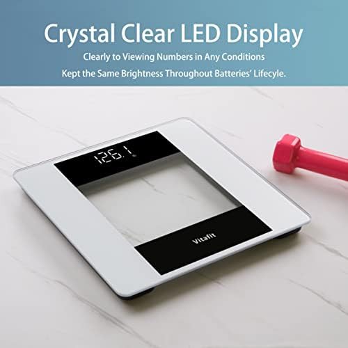 Silver digital step on bathroom scale 400lb — photo 4