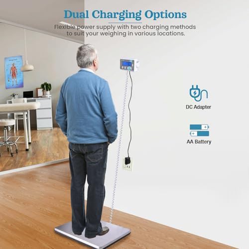 Extra wide medical grade floor scale — photo 3