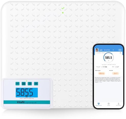 Medical grade white non slip floor scale