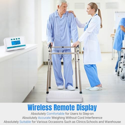 Medical grade white non slip floor scale — photo 4
