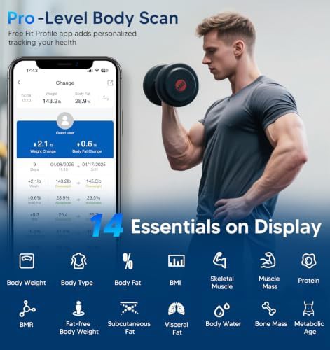 Smart scale with large display and muscle mass — photo 3