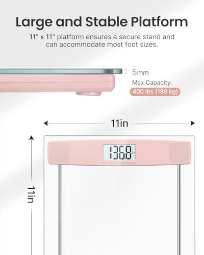 Pink Bathroom Scale with Smart Tape — photo 4