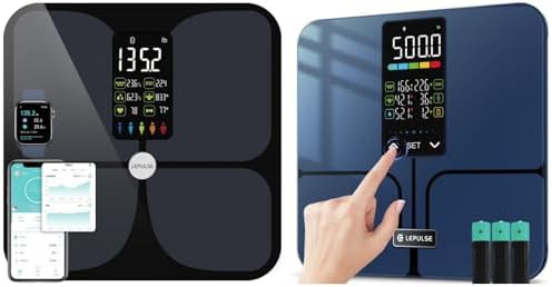 Lepulse large display BMI weight scale