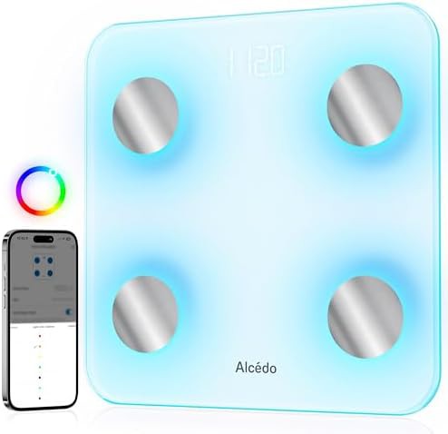 Smart Bluetooth Body Fat Scale in White