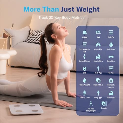 Smart Bluetooth Body Fat Scale in White — photo 4