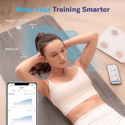 Smart Bluetooth Body Fat Scale in White — photo 5