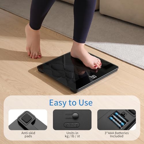 Smart black tempered glass 660 lb scale — photo 5