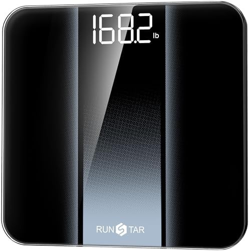 Silver tempered glass digital scale with backlight