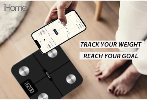 Black wifi smart scale with bmi tracking — photo 3