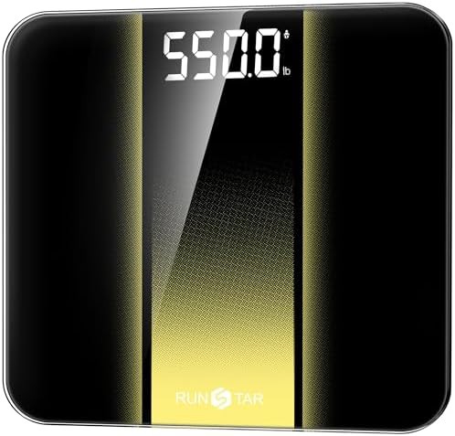 Extra wide tempered glass heavy duty scale