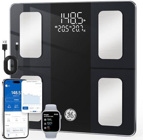 Bluetooth digital smart scale with 400lb limit