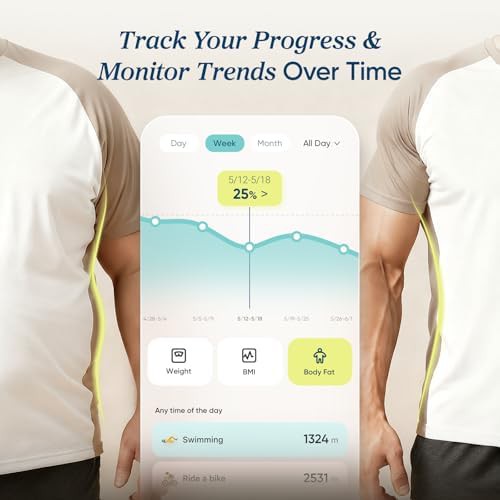 Rechargeable smart scale for body weight in black — photo 4