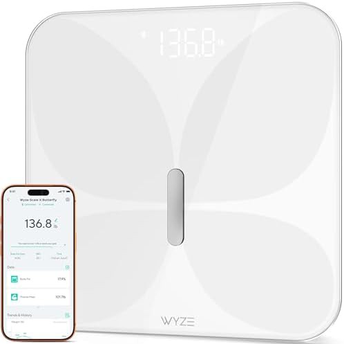 Smart Bluetooth White Body Composition Scale
