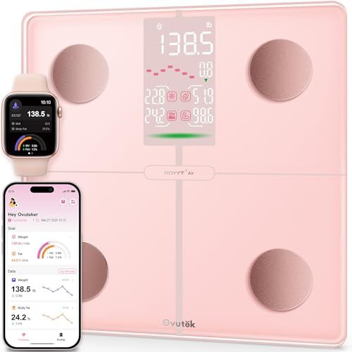 Pink smart bmi body fat scale 400lb